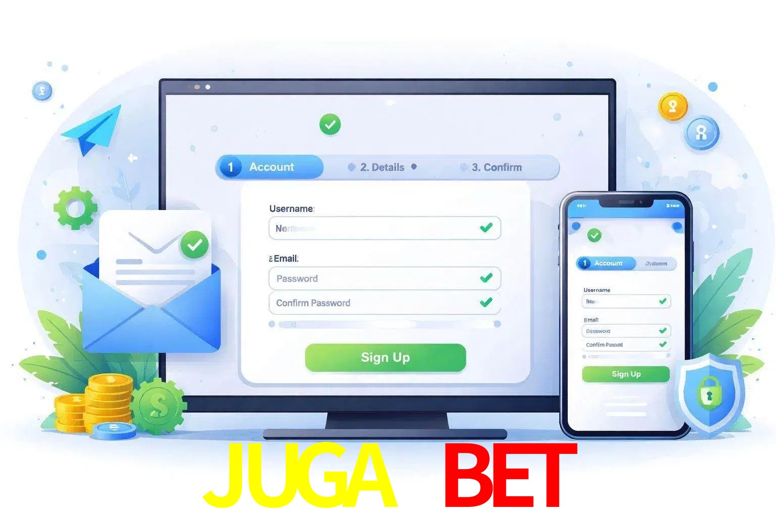 Registro de nuevo usuario y configuración de cuenta JUGA BET